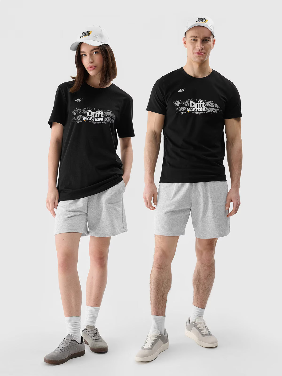 T-shirt regular z nadrukiem uniseks 4F x Drift Masters