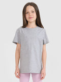 T-shirt regular gładki dziewczęcy