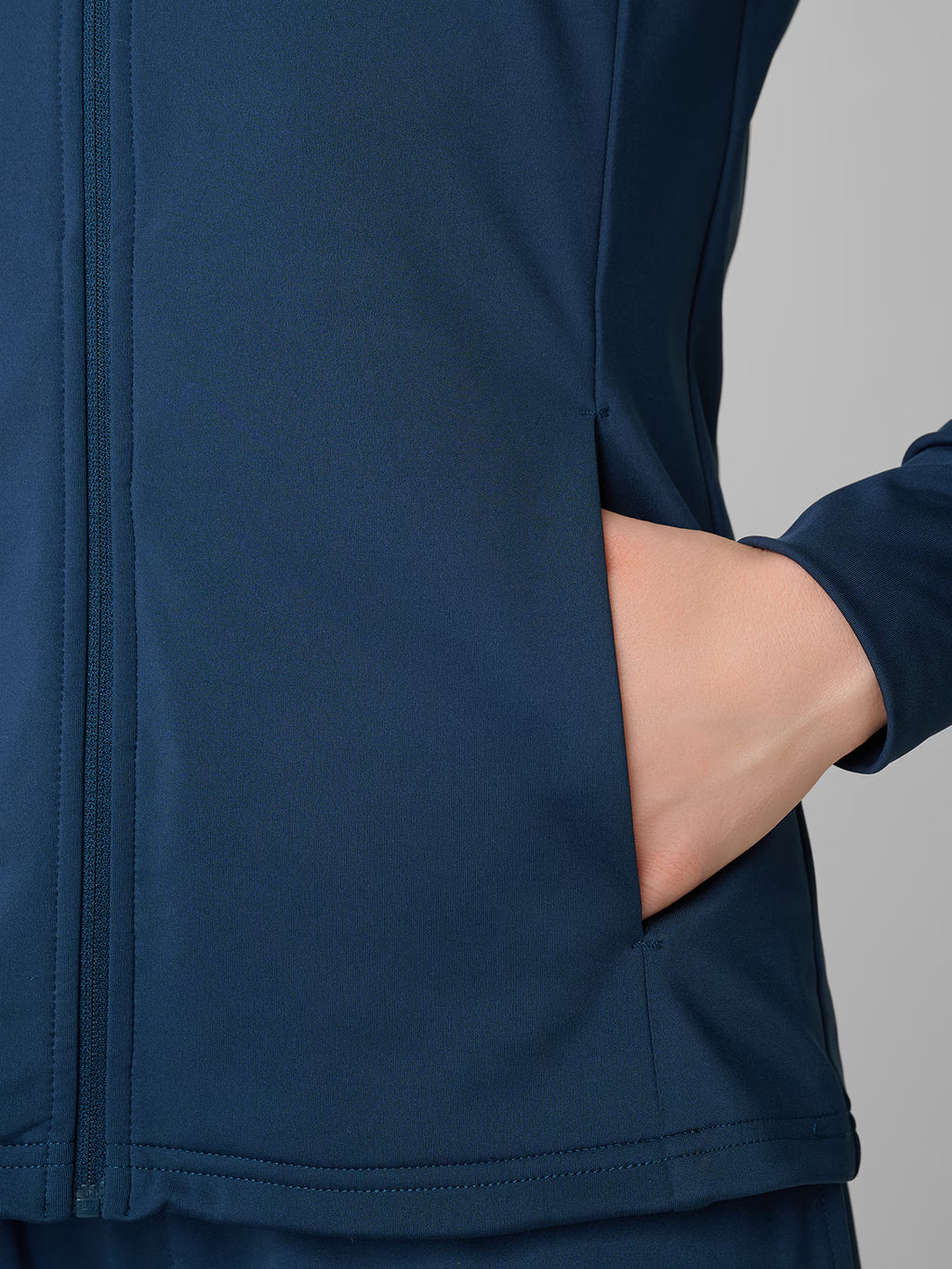 Bluza treningowa slim z kapturem damska