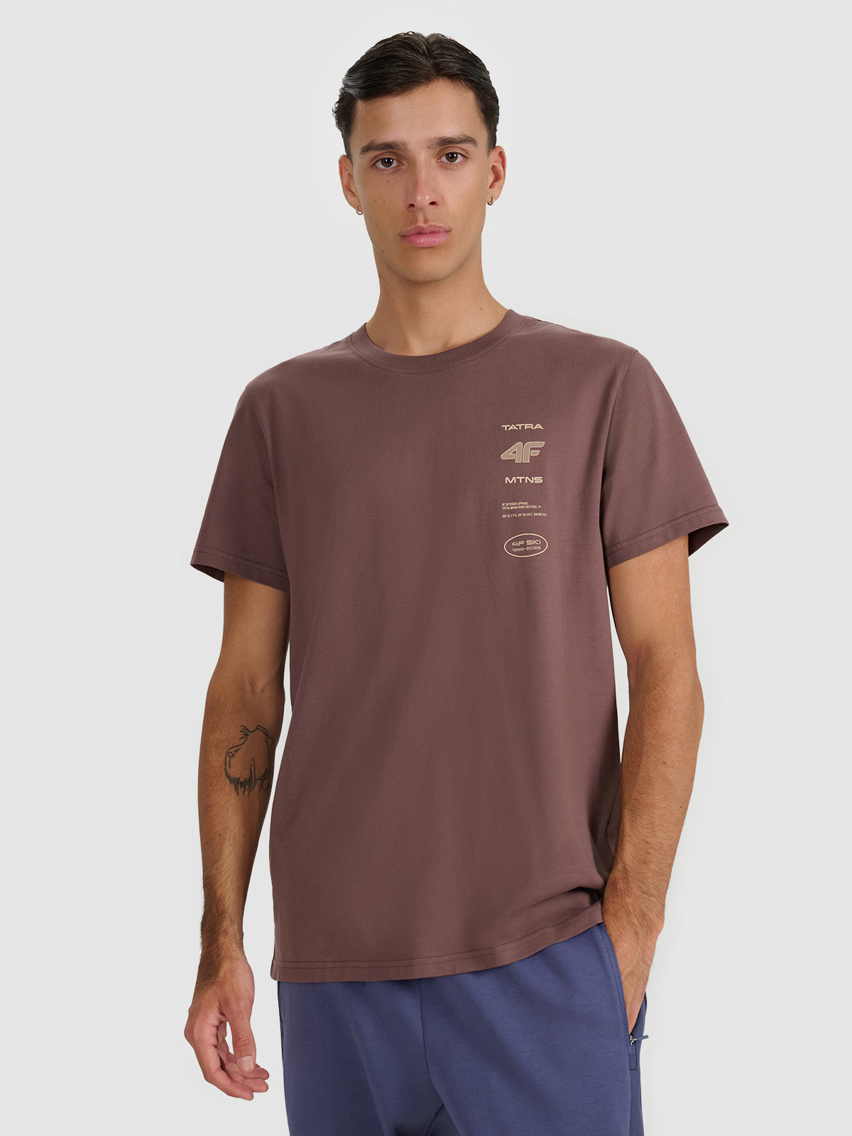 T-shirt regular z nadrukiem męski