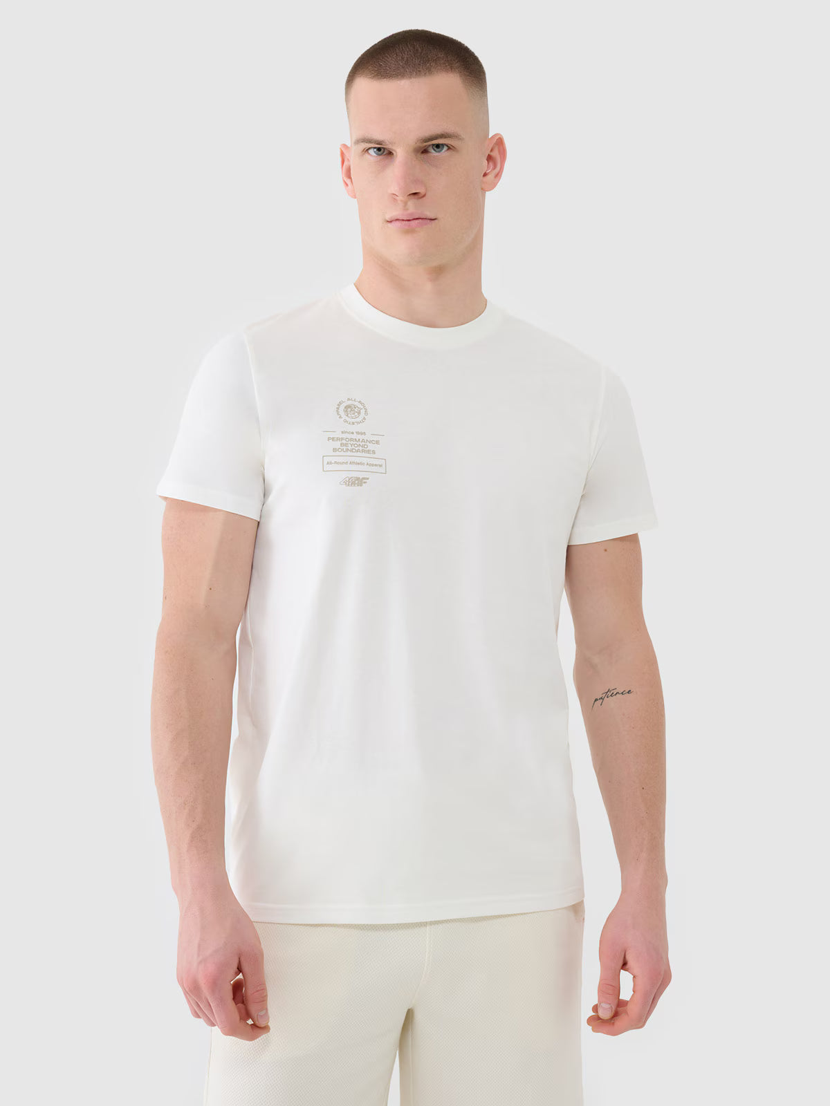 T-shirt regular z nadrukiem męski