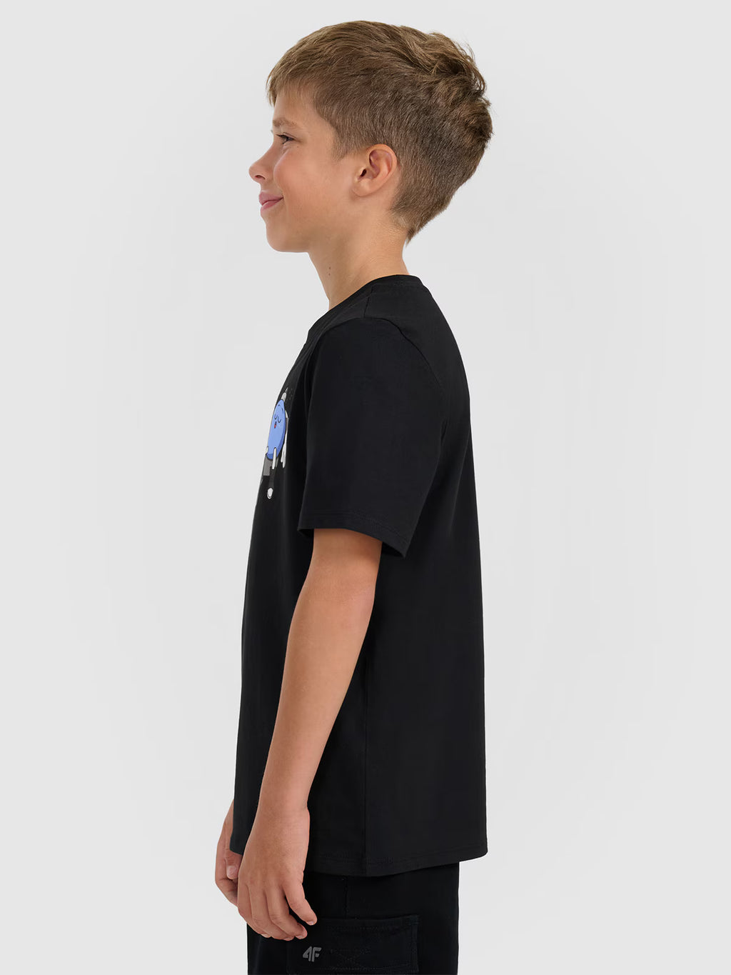 T-shirt regular z nadrukiem świątecznym chłopięcy