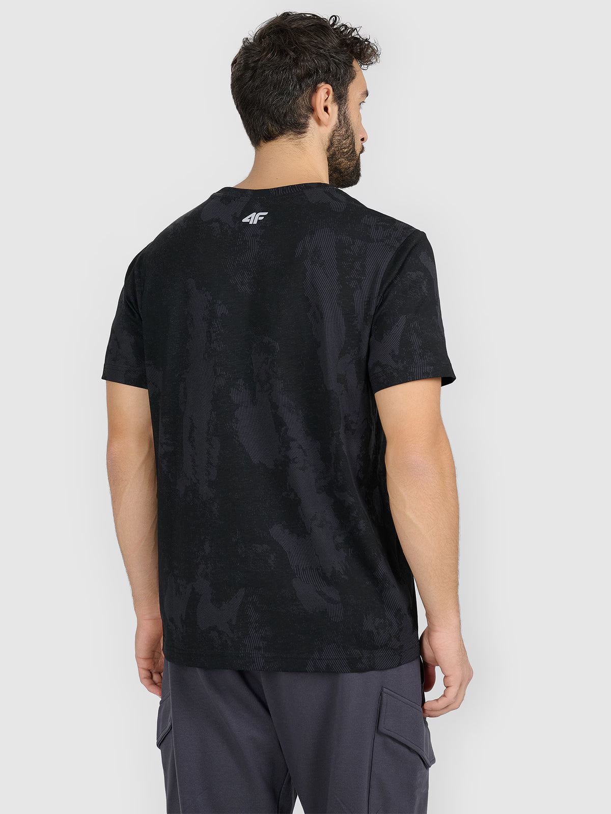 T-shirt regular z nadrukiem męski