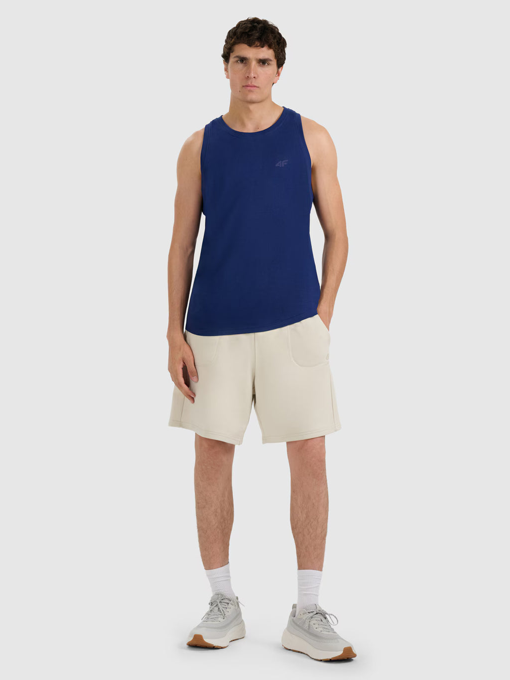 Tank top regular gładki męski