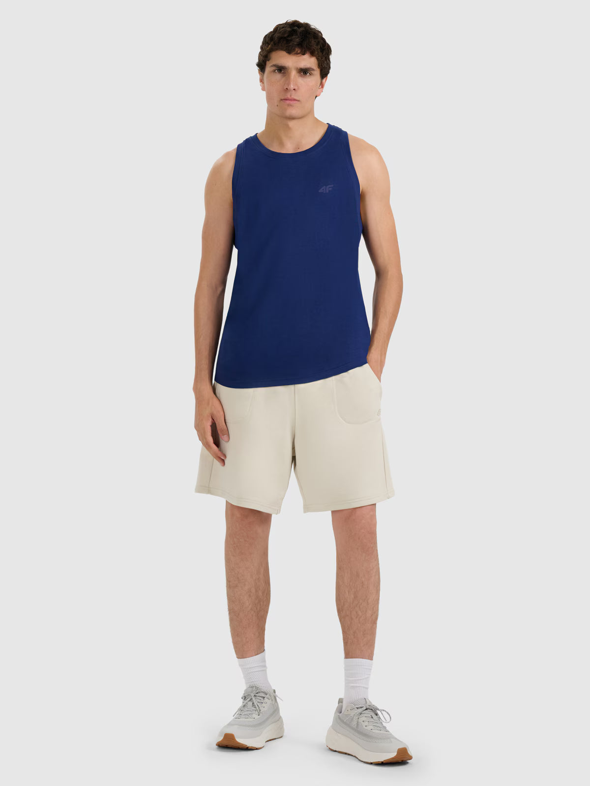Tank top regular gładki męski