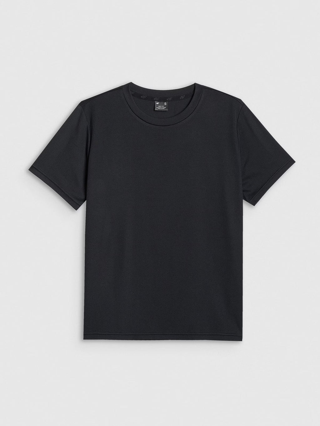 T-shirt z prążkowanej dzianiny z modalem damski