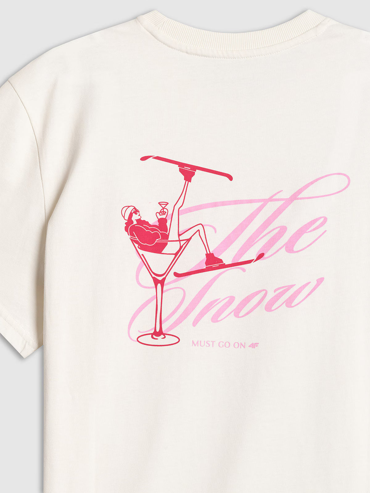 T-shirt loose z nadrukiem damski