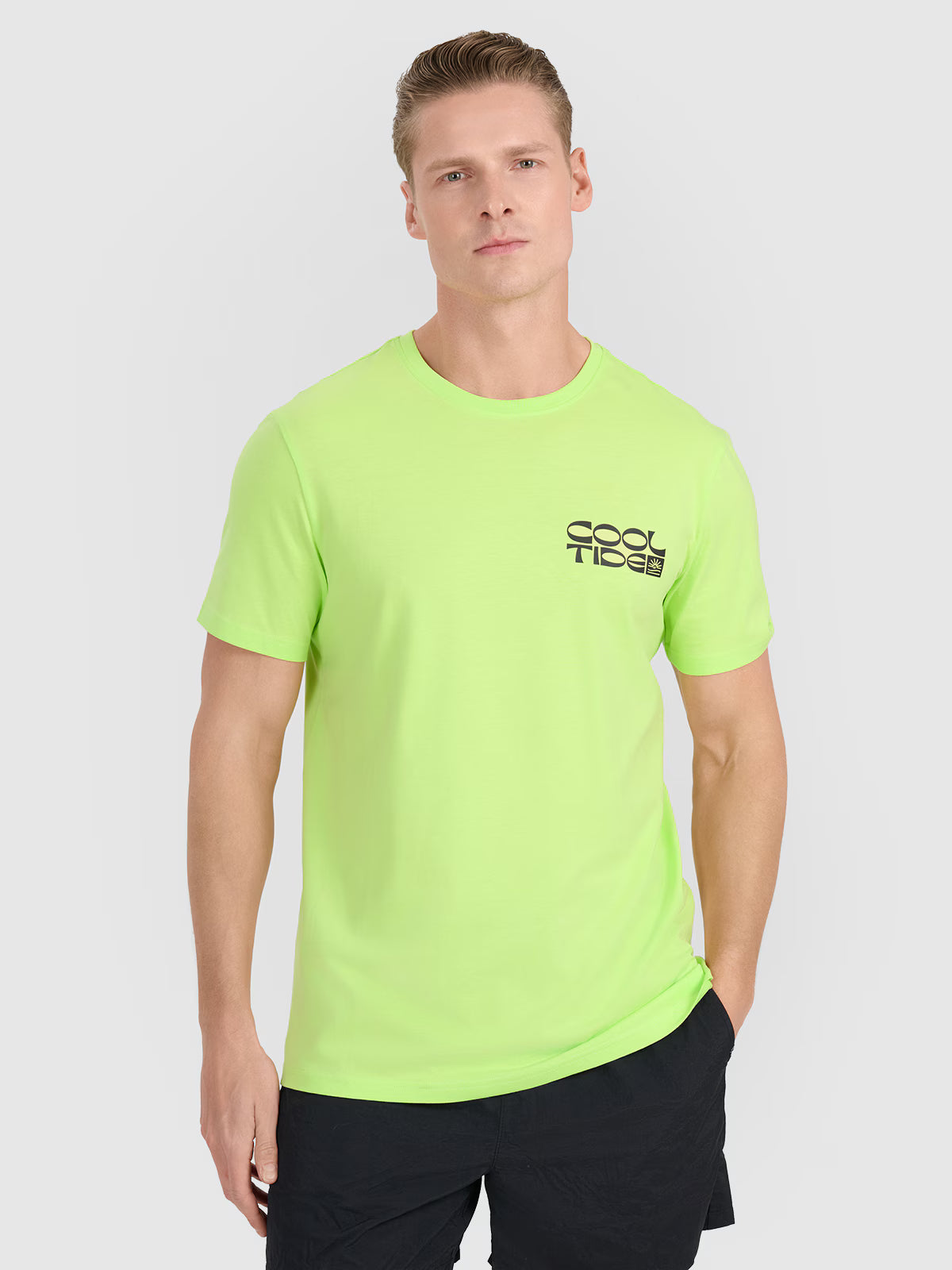 T-shirt regular z nadrukiem męski