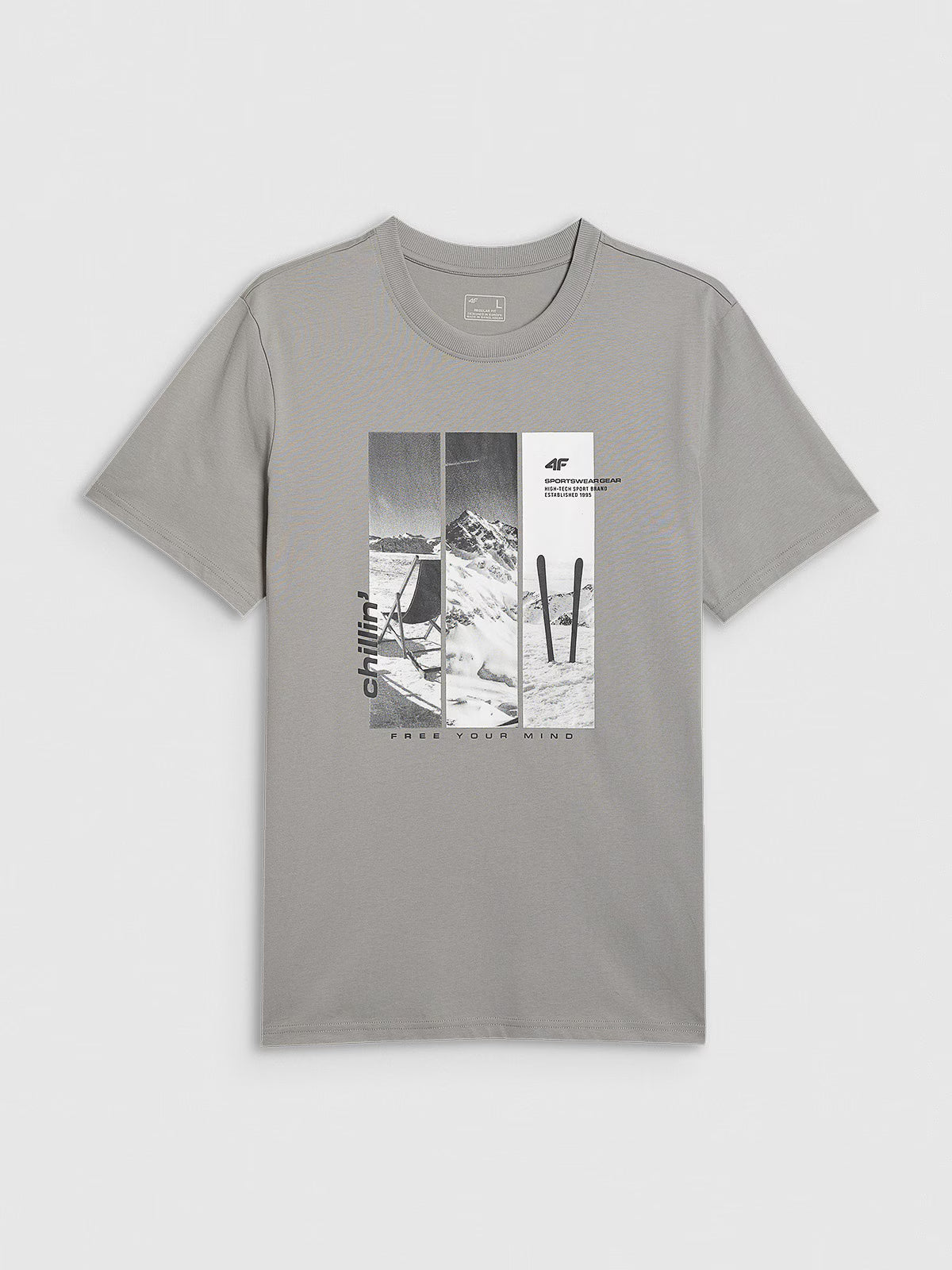 T-shirt regular z nadrukiem męski
