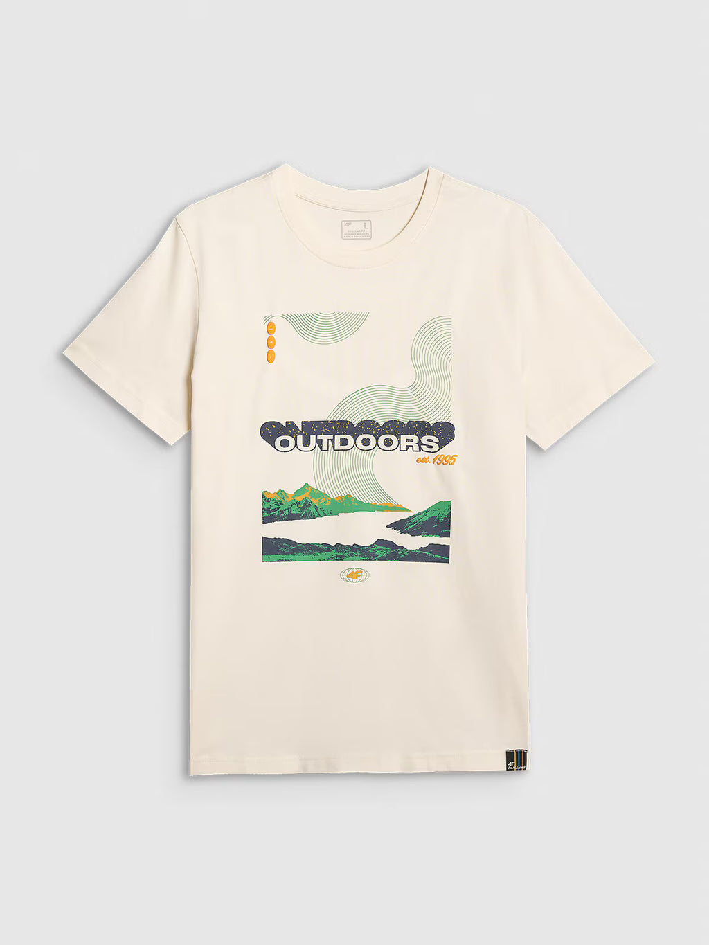T-shirt regular z nadrukiem męski