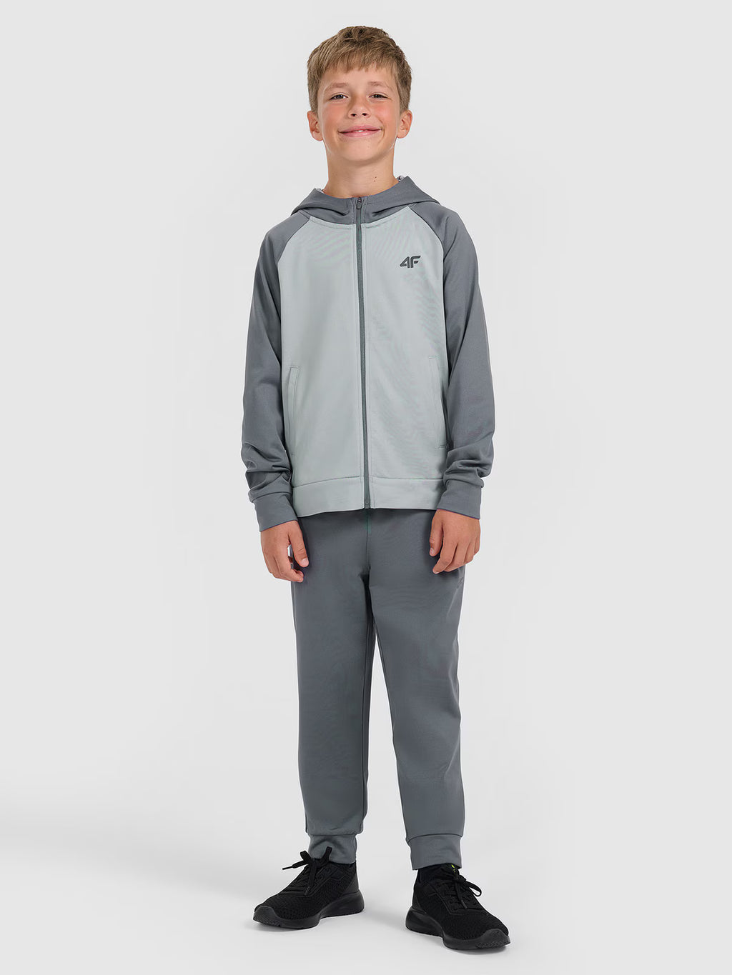 Bluza sportowa rozpinana z kapturem chłopięca