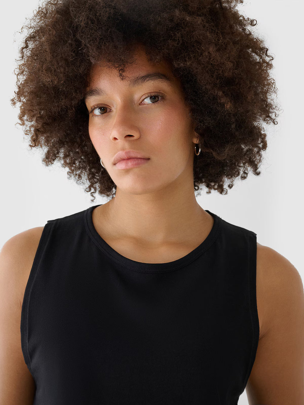 Crop top regular gładki damski