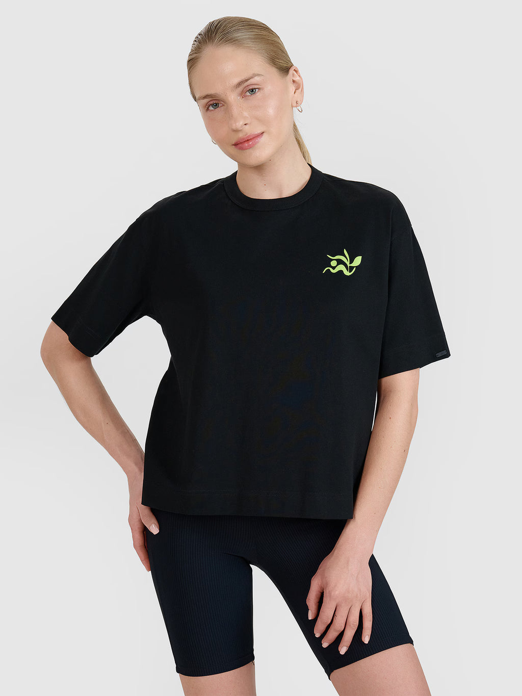 T-shirt regular z nadrukiem damski