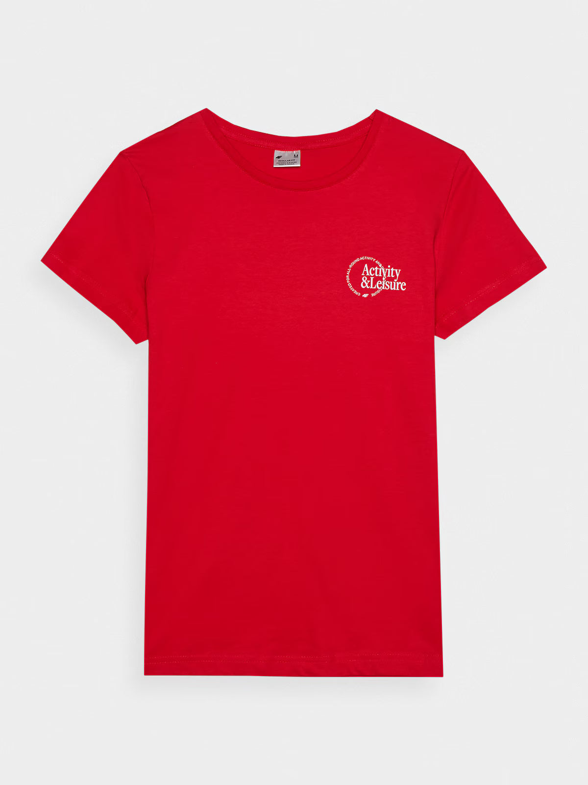 T-shirt slim z nadrukiem damski