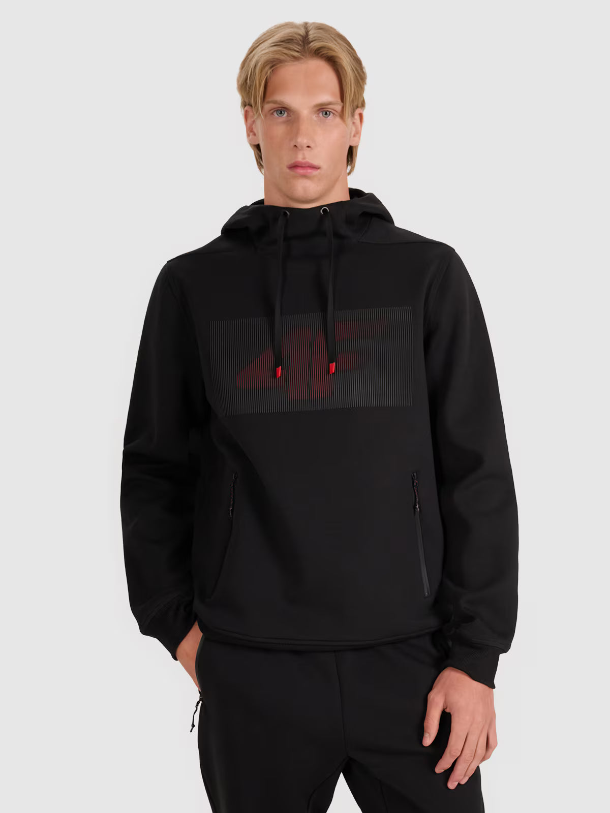 Bluza dresowa nierozpinana z kapturem męska