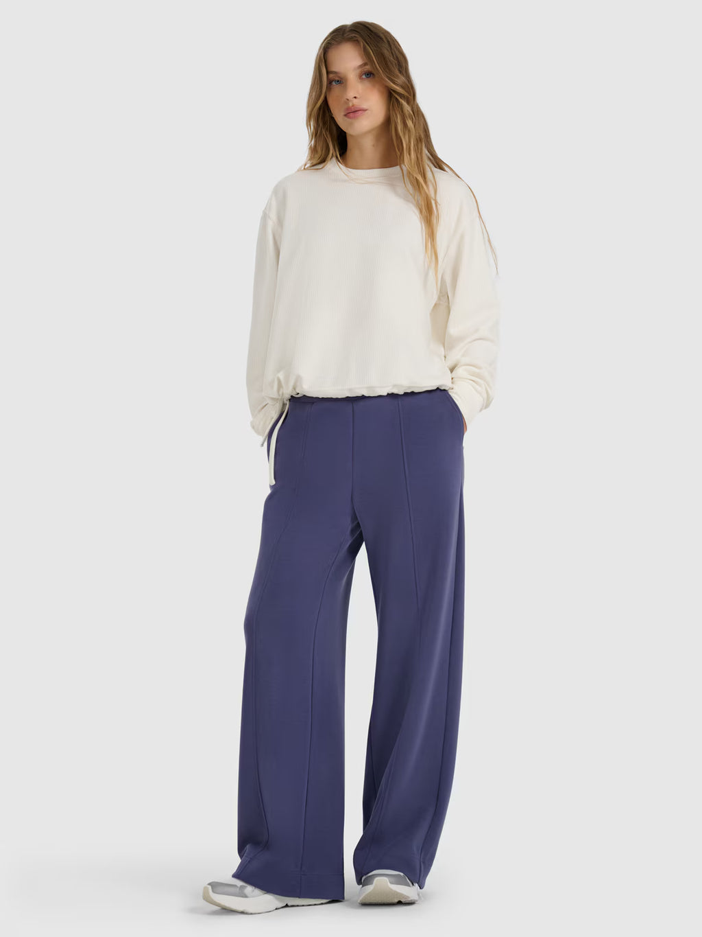 Bluza dresowa nierozpinana z modalem damska