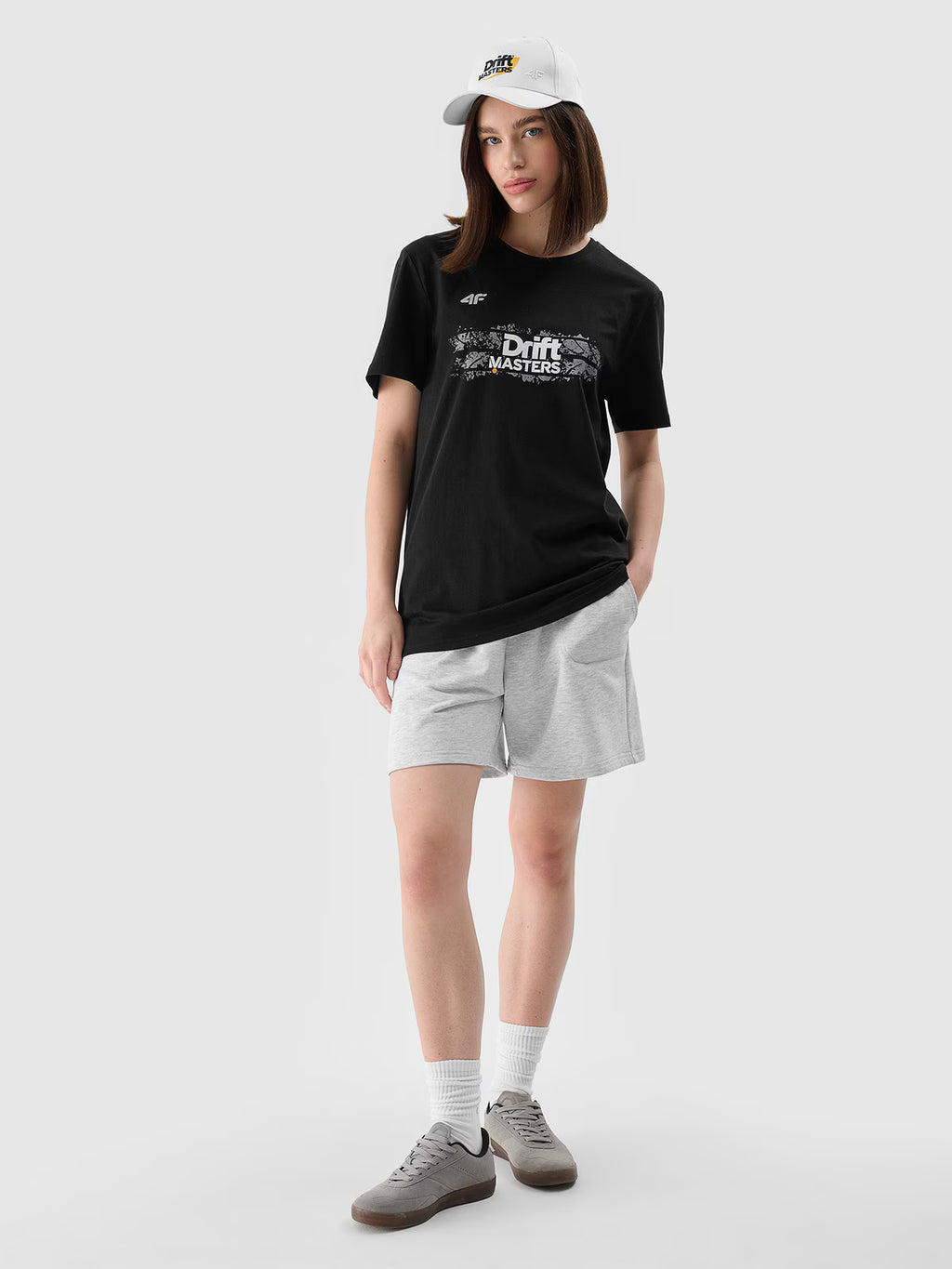 T-shirt regular z nadrukiem uniseks 4F x Drift Masters