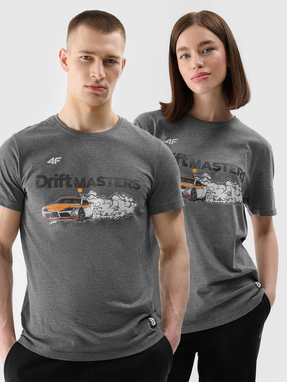 T-shirt regular z nadrukiem uniseks 4F x Drift Masters