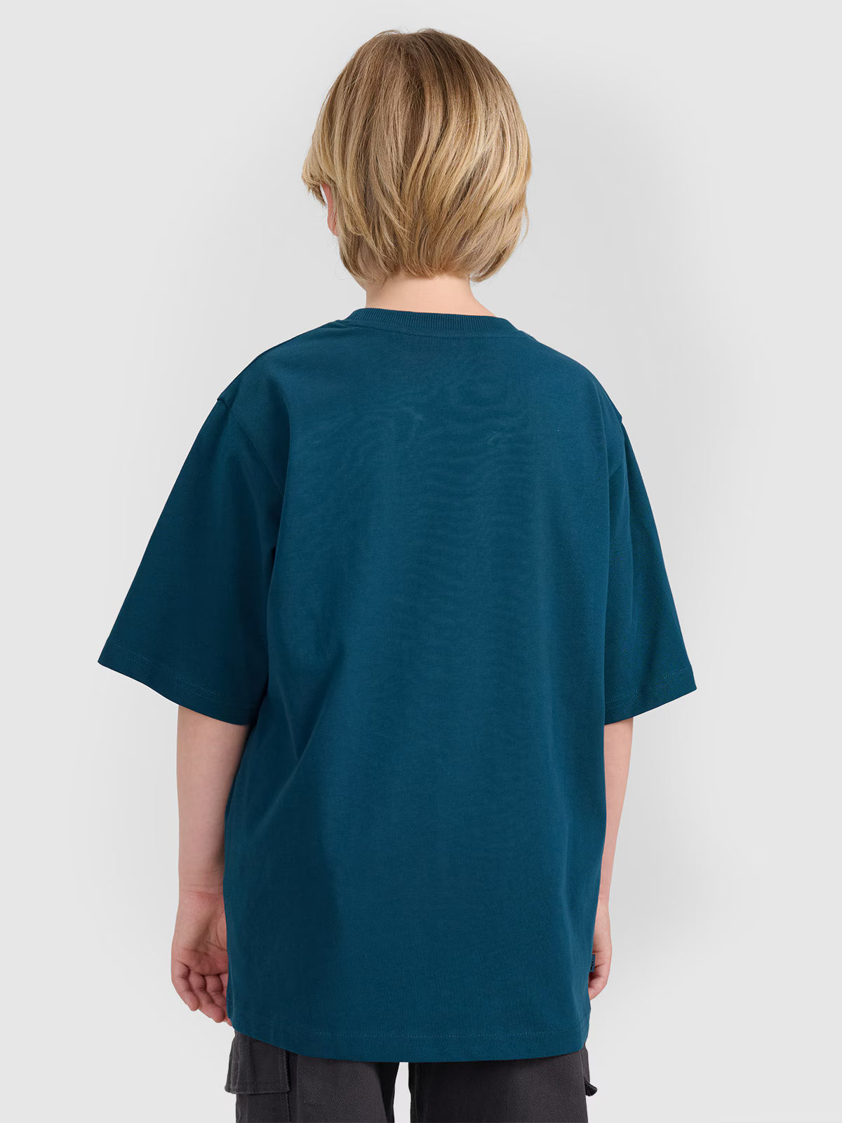 T-shirt oversize z nadrukiem chłopięcy