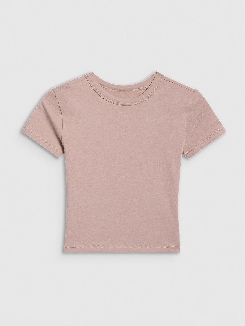 Crop top slim gładki dziewczęcy