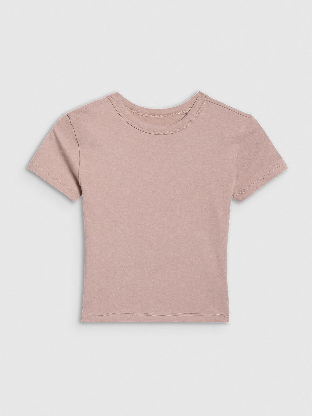 Crop top slim gładki dziewczęcy