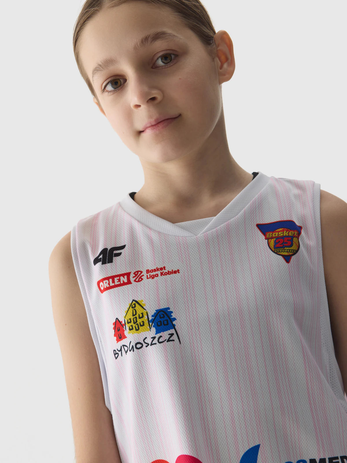 Tank top replika domowy z sezonu 2023/24 dziecięcy 4F x KS Basket 25 Bydgoszcz