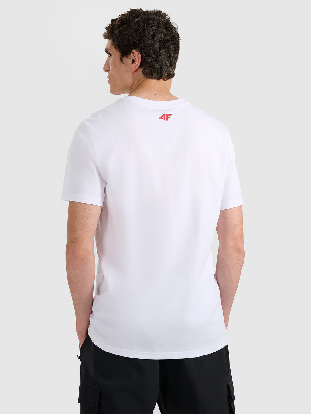 T-shirt regular z nadrukiem męski