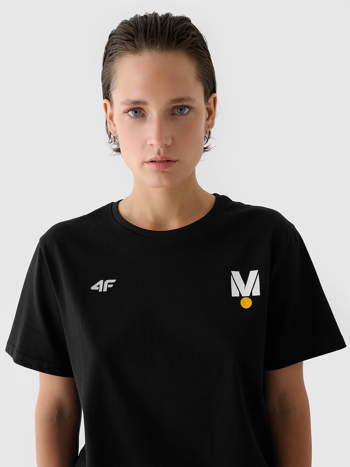 T-shirt regular z nadrukiem uniseks 4F x Drift Masters