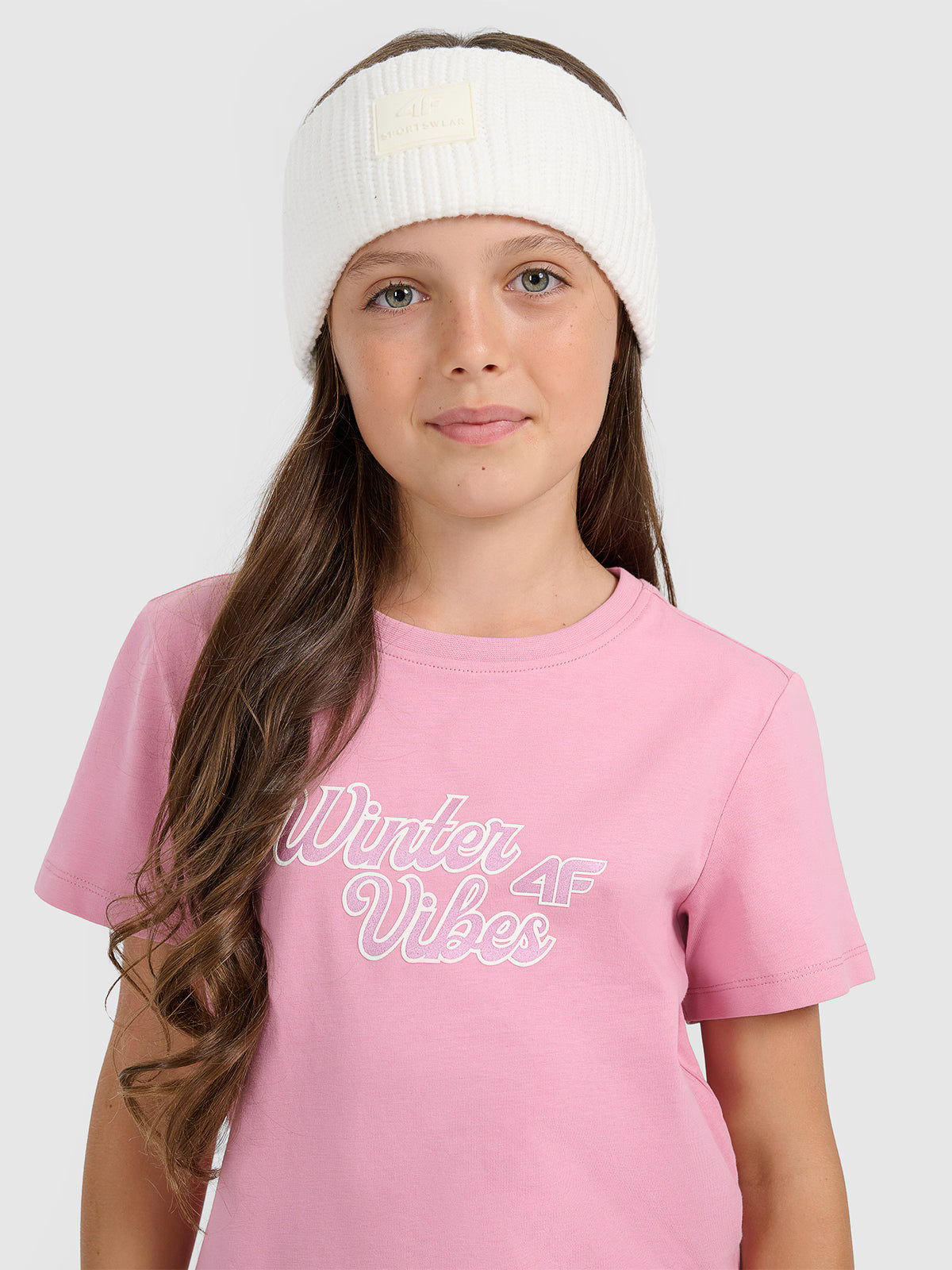 T-shirt regular z nadrukiem dziewczęcy