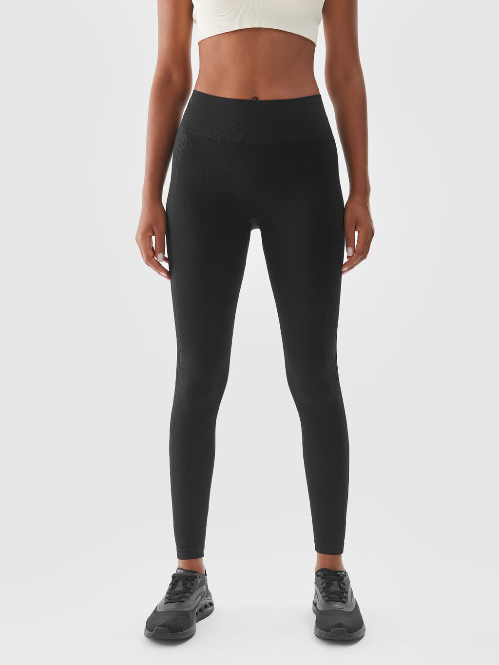 Legginsy treningowe bezszwowe z wysokim stanem damskie