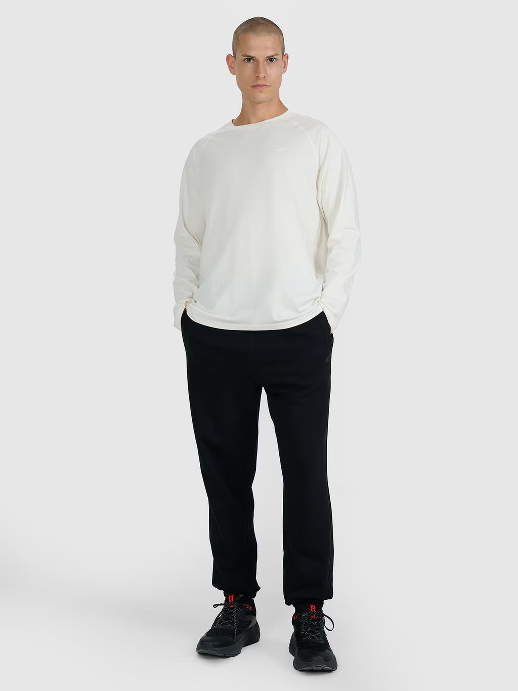 Longsleeve oversize gładki męski
