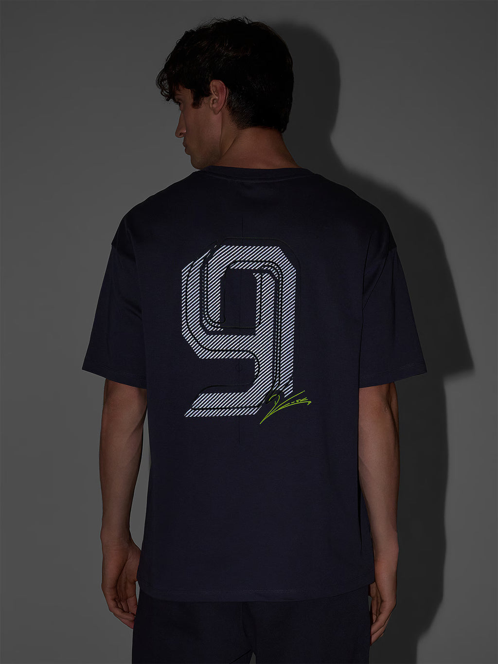 T-shirt oversize z nadrukiem męski 4F x Robert Lewandowski