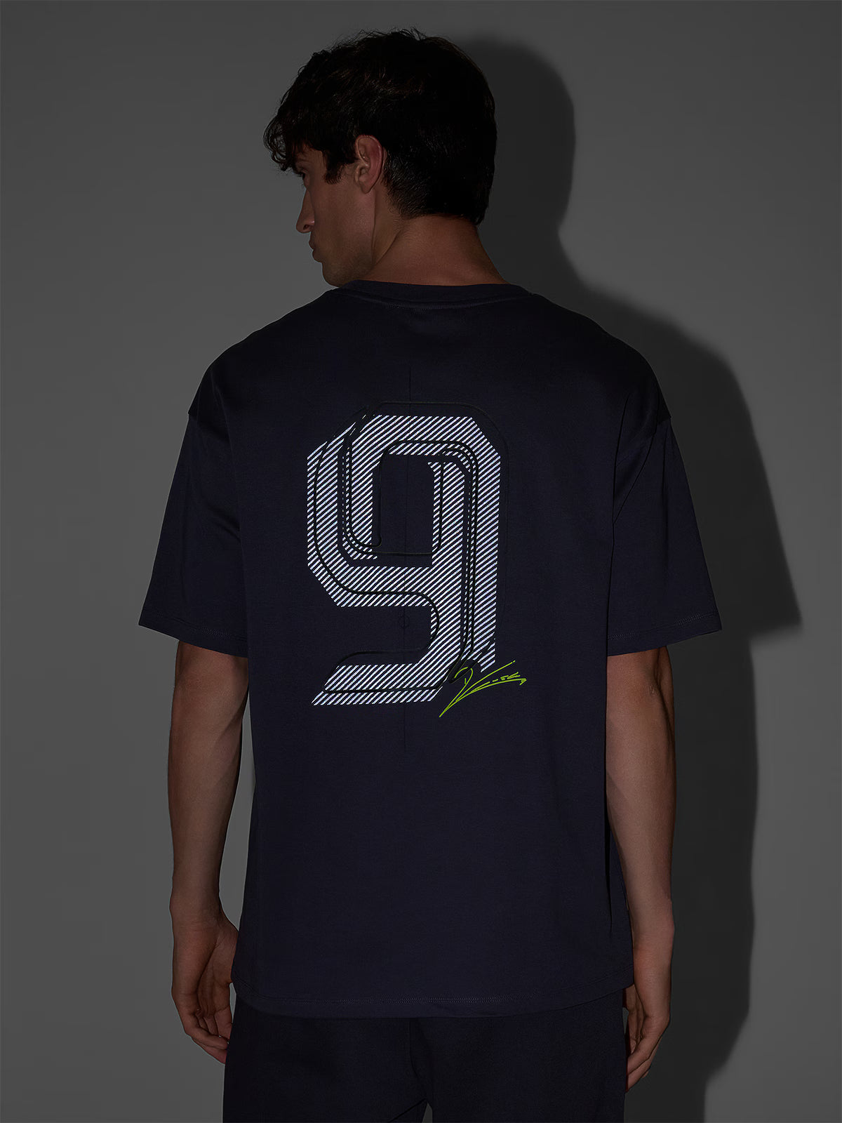 T-shirt oversize z nadrukiem męski 4F x Robert Lewandowski