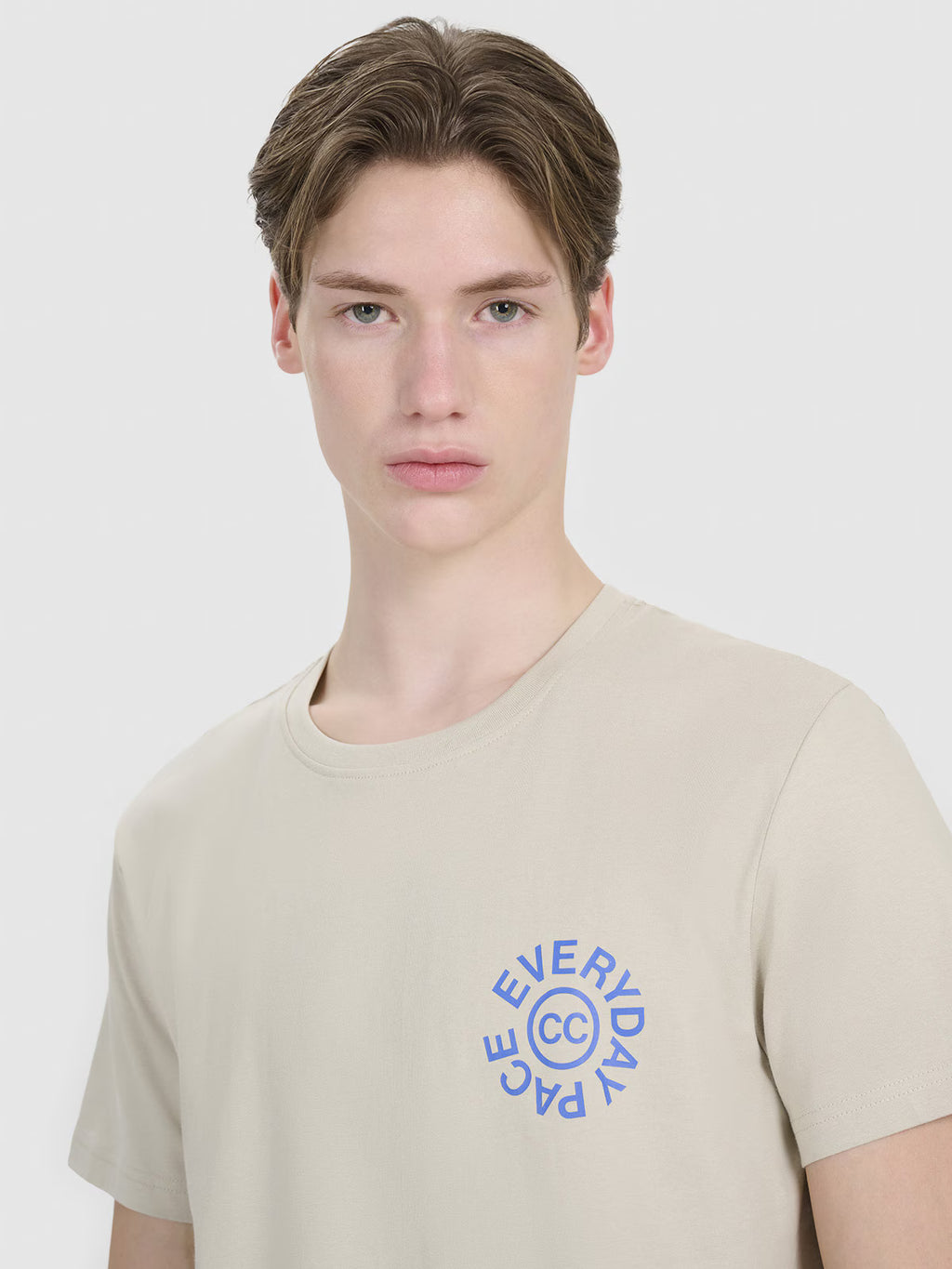 T-shirt regular z nadrukiem męski