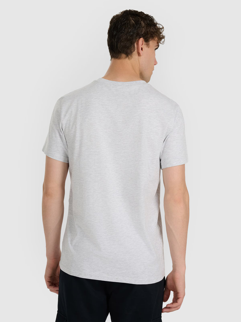 T-shirt regular gładki męski