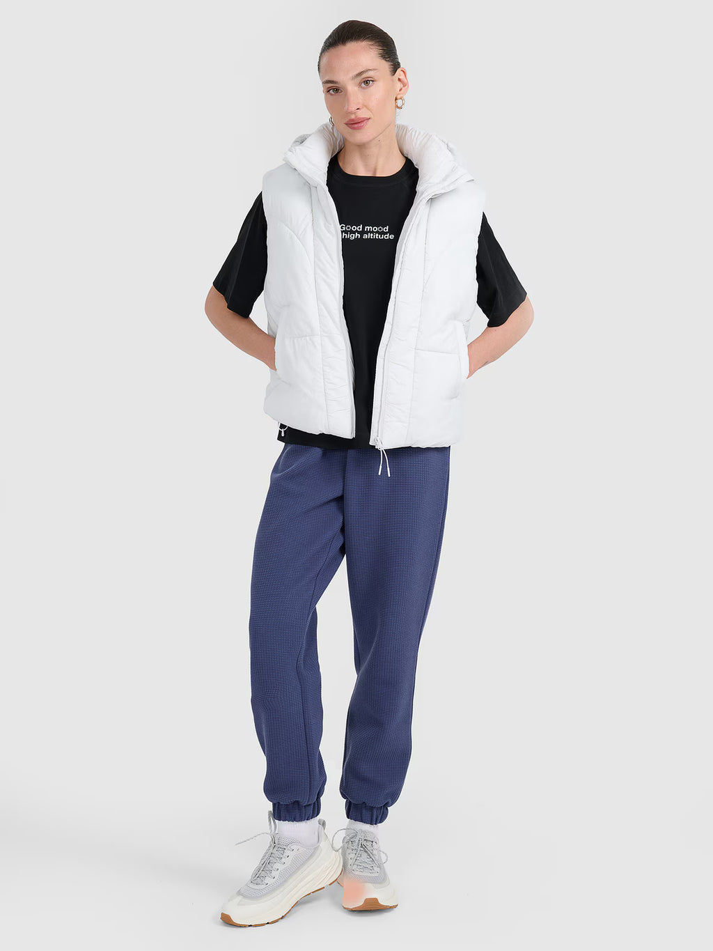 T-shirt oversize z nadrukiem damski