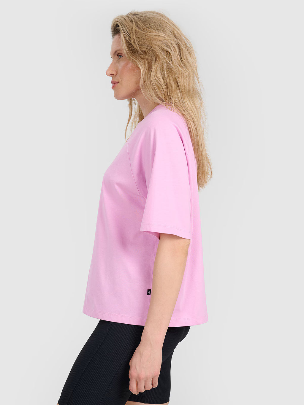 T-shirt oversize gładki damski