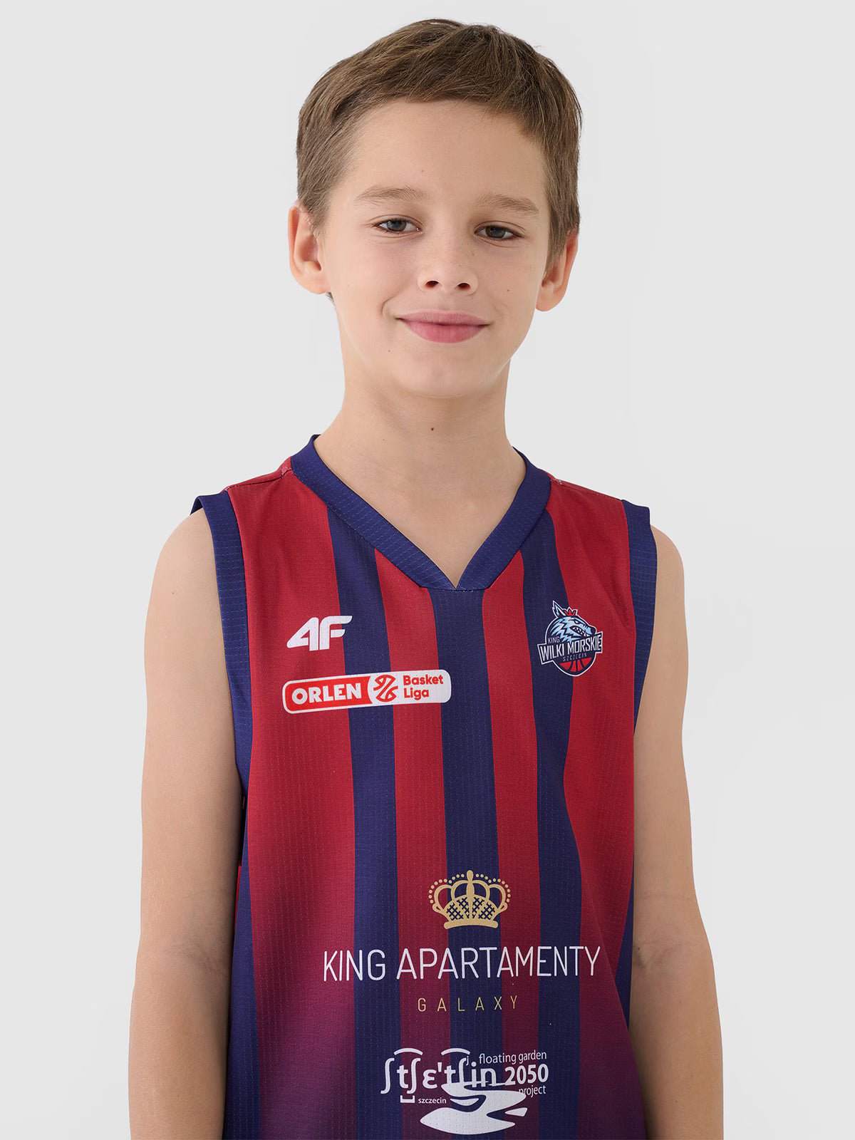 Koszulka meczowa replika wyjazdowa z sezonu 2024/25 dziecięca 4F x King Szczecin