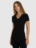 T-shirt slim gładki damski