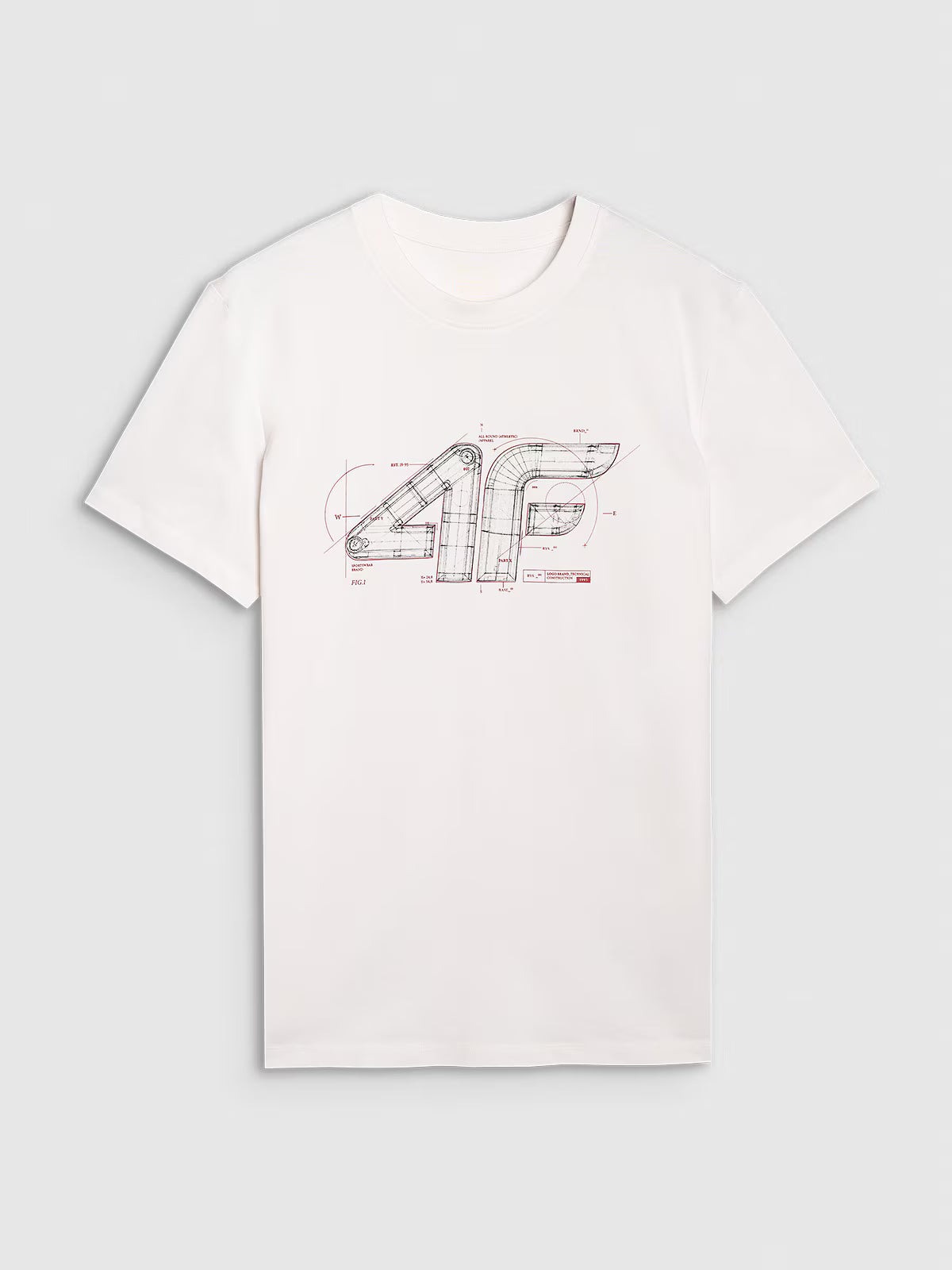 T-shirt regular z nadrukiem męski