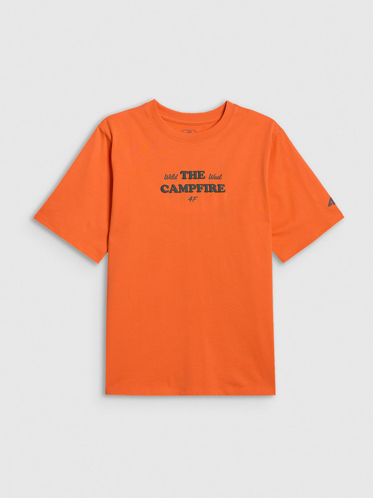 T-shirt loose z nadrukiem chłopięcy