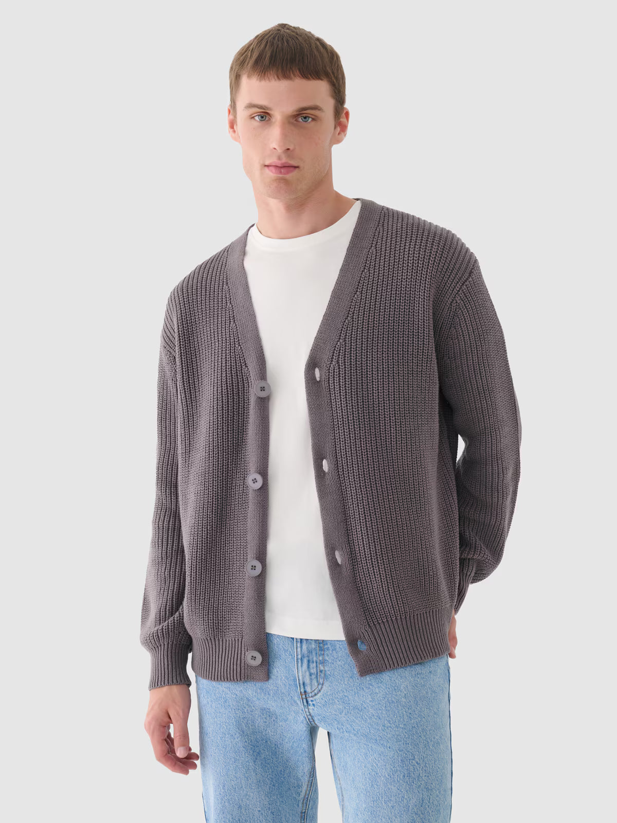 Kardigan oversize bawełniany męski Outhorn