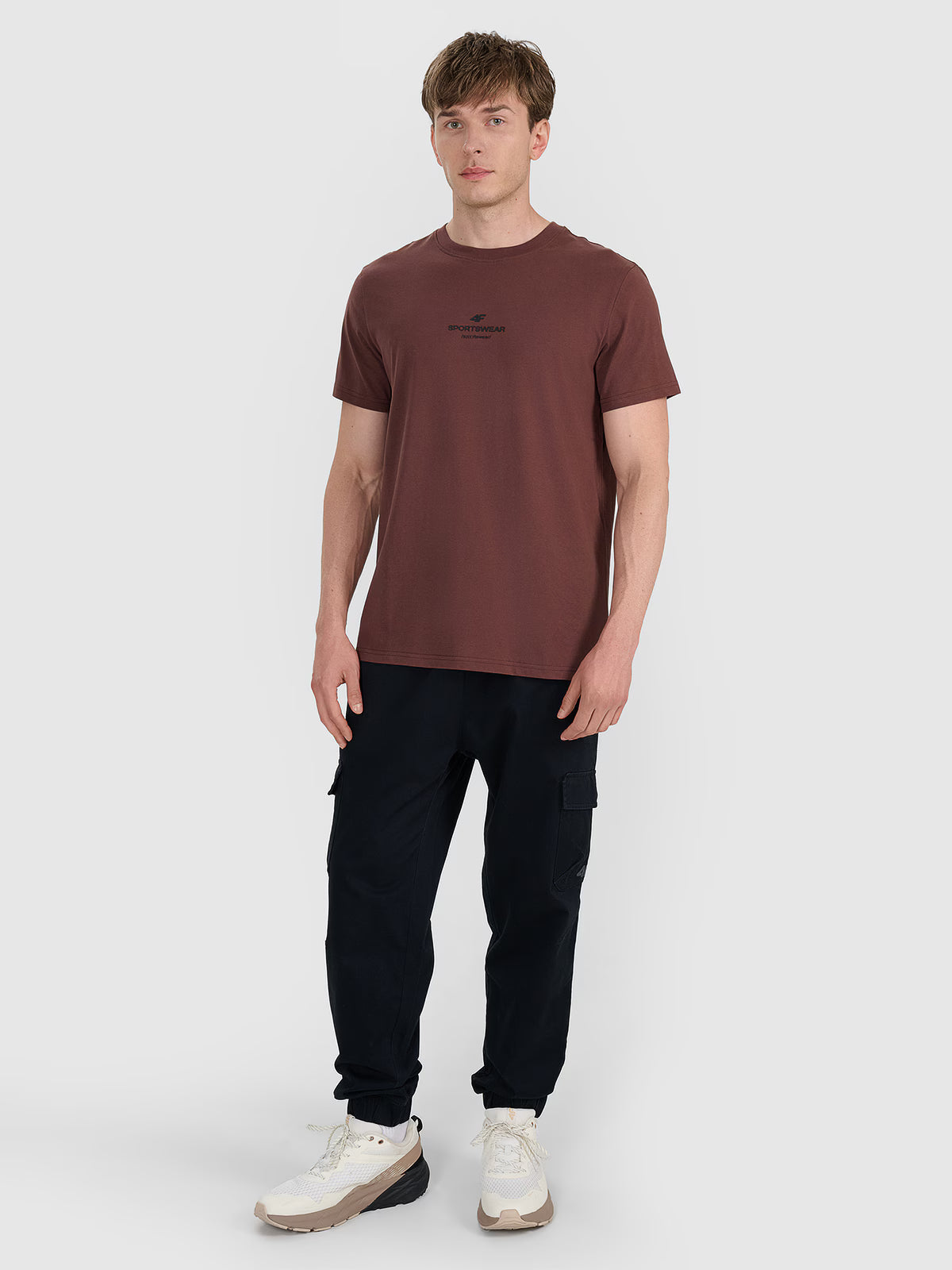 T-shirt regular z nadrukiem męski