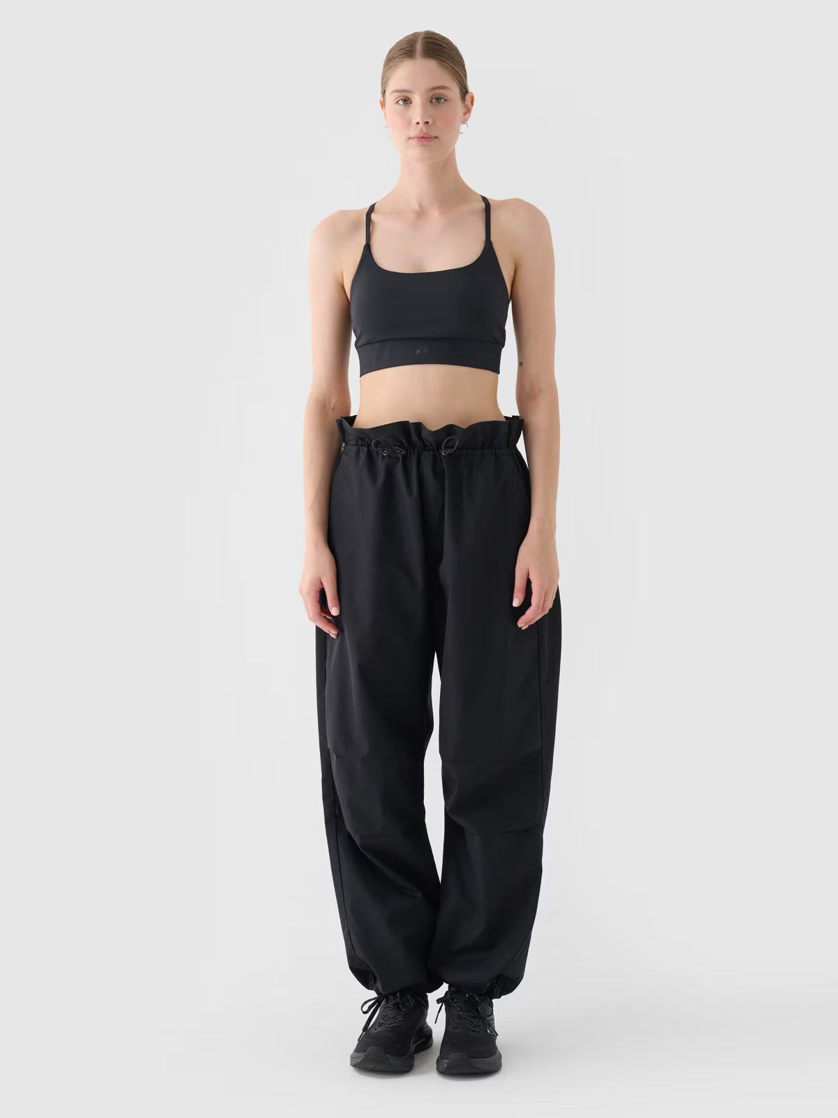 Spodnie casual parachute oversize damskie