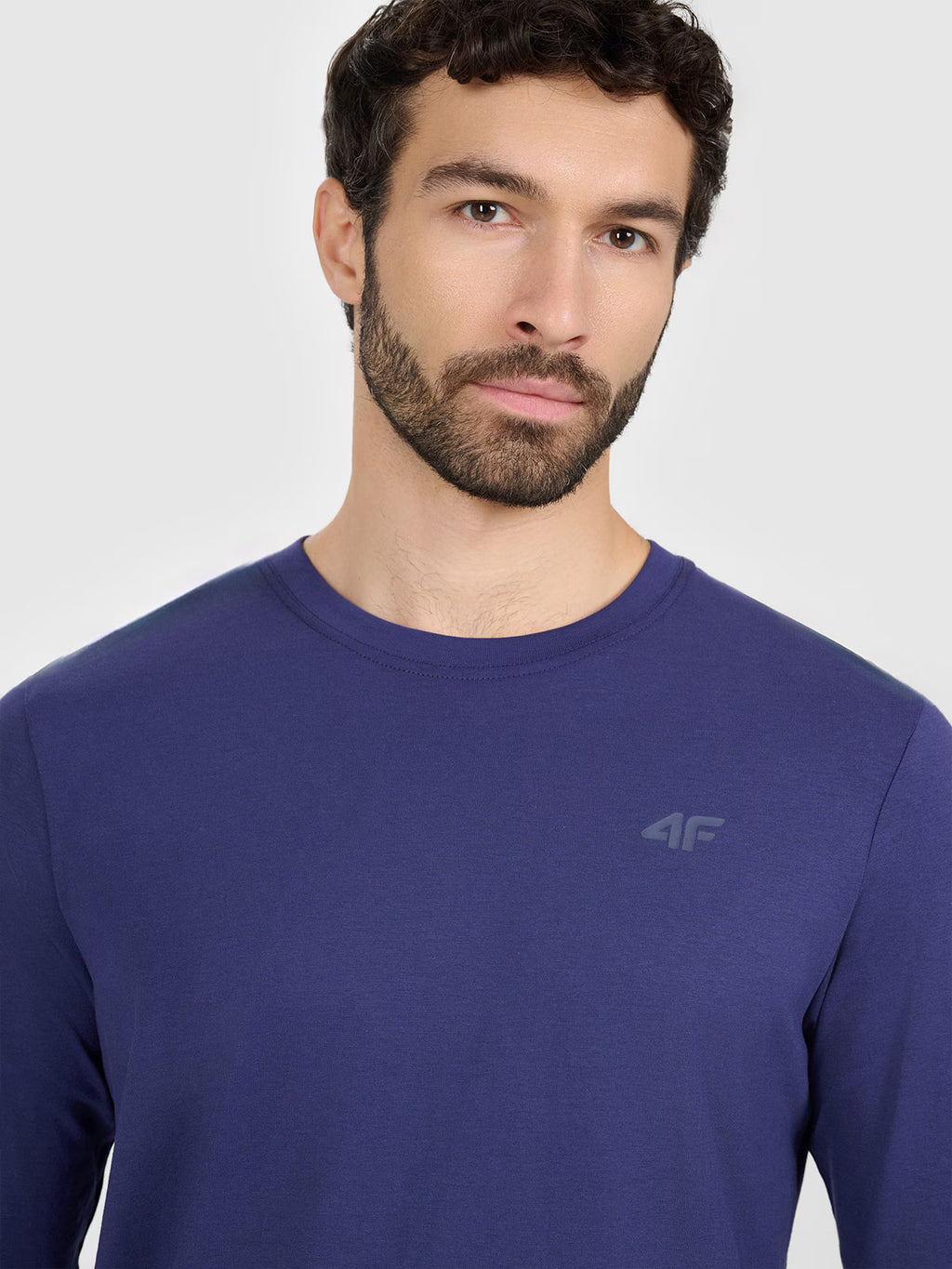 Longsleeve regular gładki męski