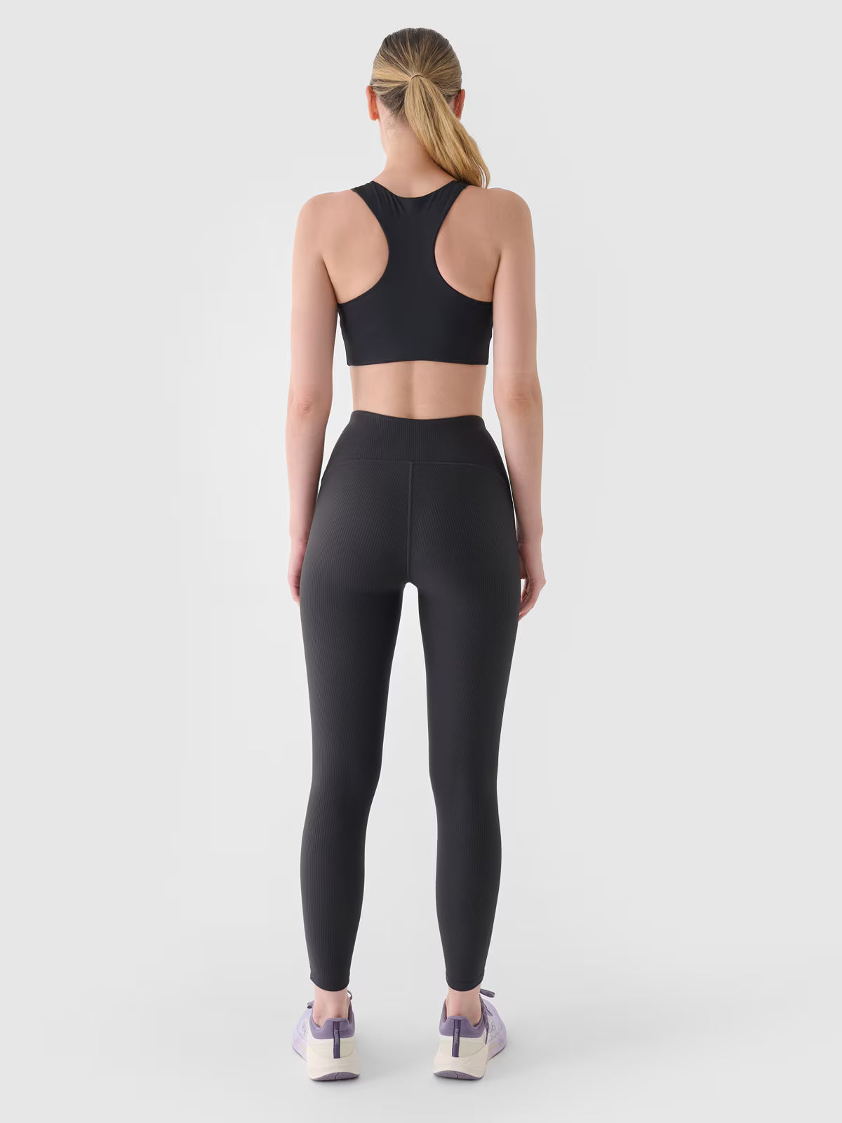 Legginsy treningowe z wysokim stanem damskie