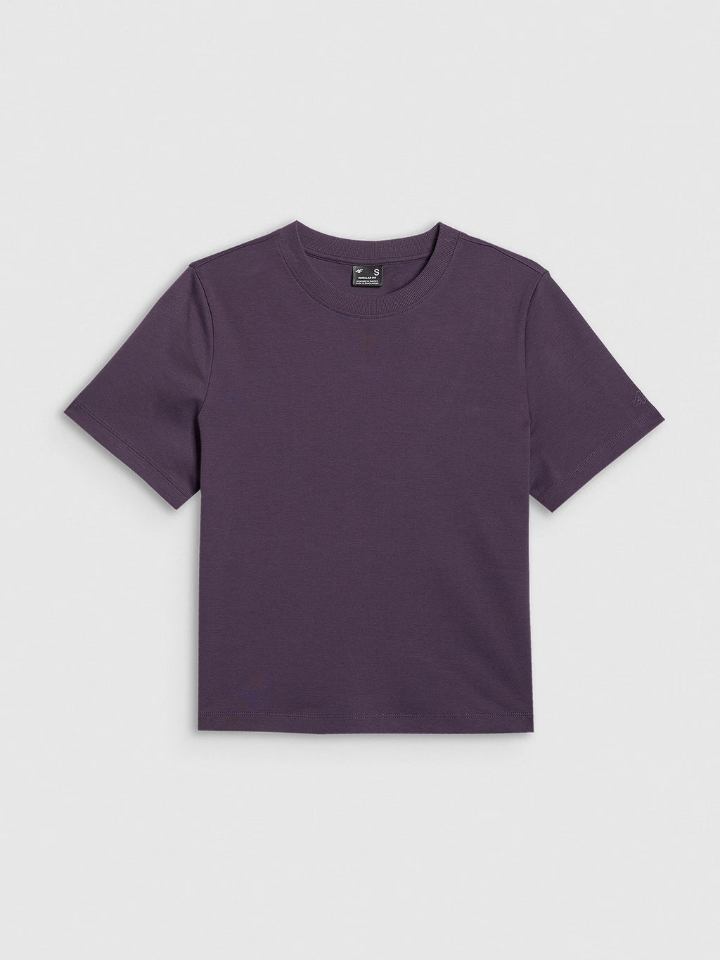 T-shirt regular gładki damski