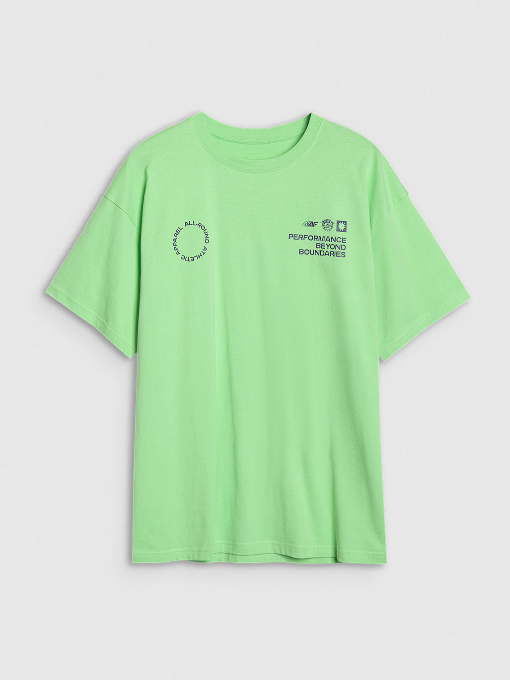 T-shirt oversize z nadrukiem męski