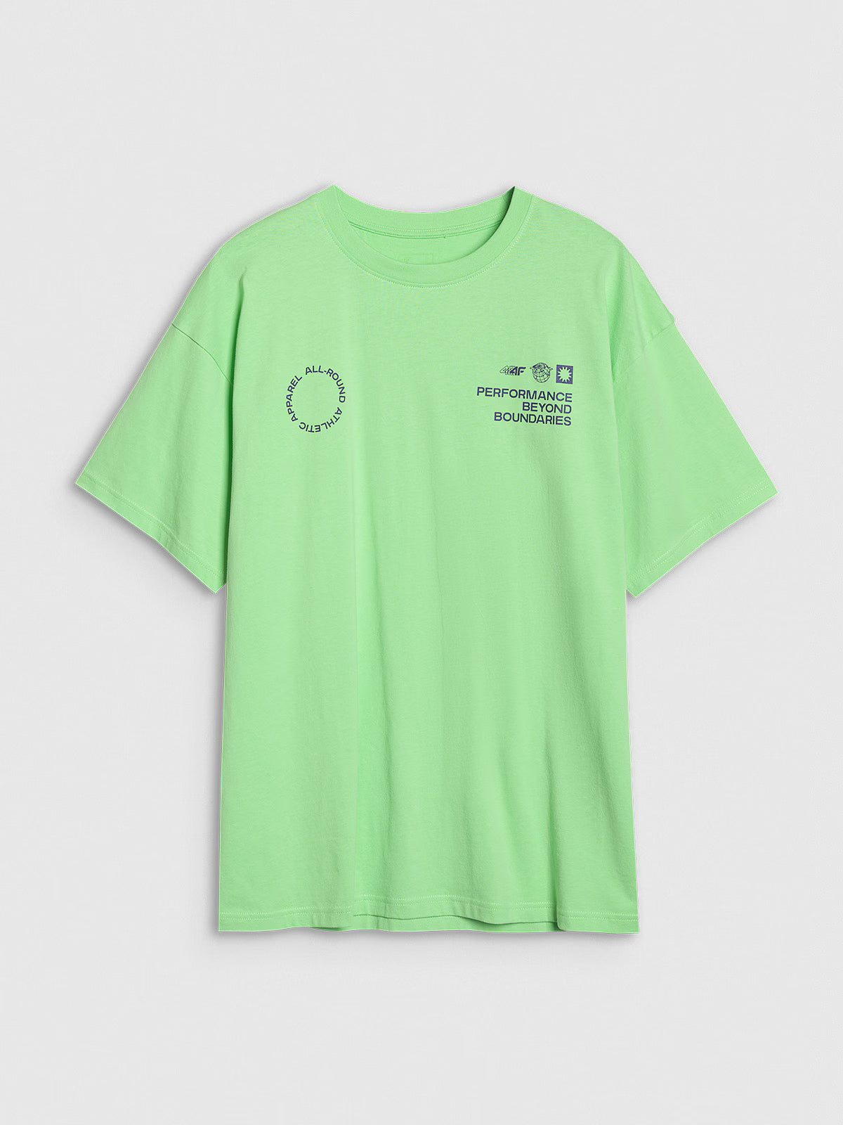 T-shirt oversize z nadrukiem męski