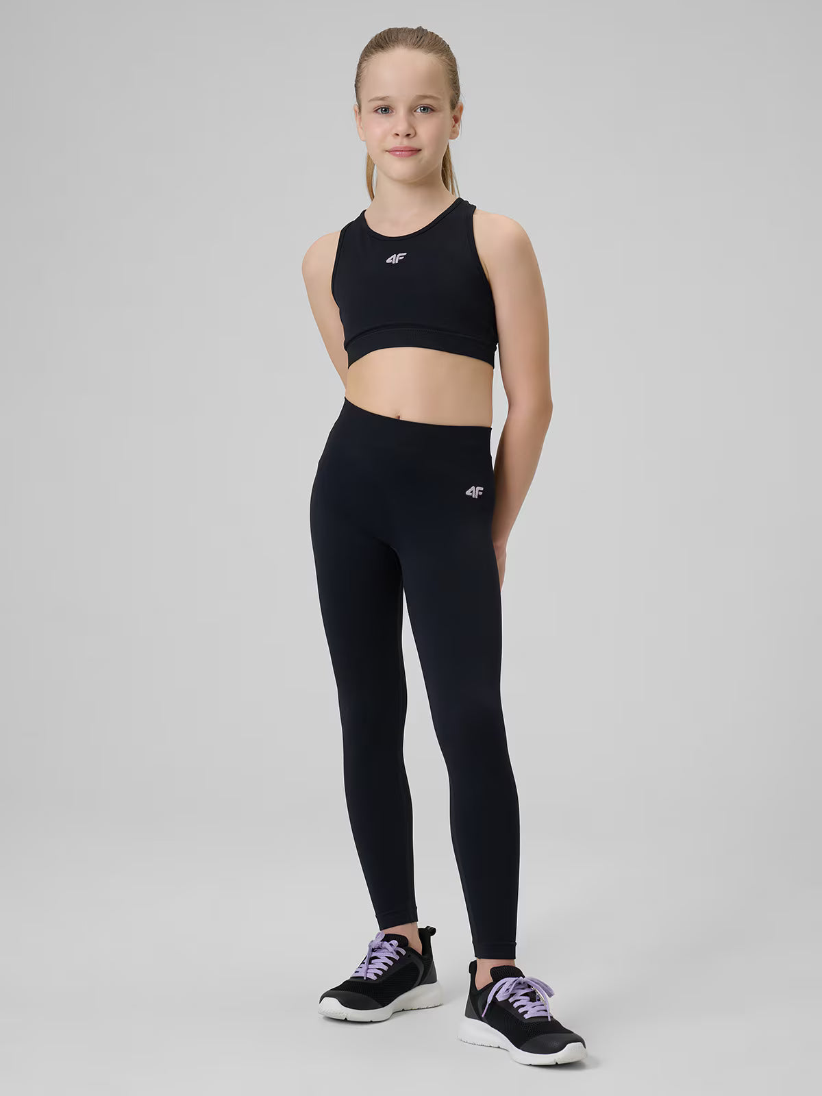 Legginsy sportowe bezszwowe dziewczęce